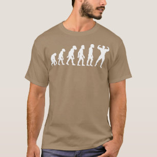 Camiseta Graciosa evolución de la construcción de cuerpos h