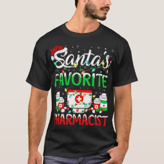 Camiseta Graciosa farmacia Enamorada Navidad Pajama Santa F