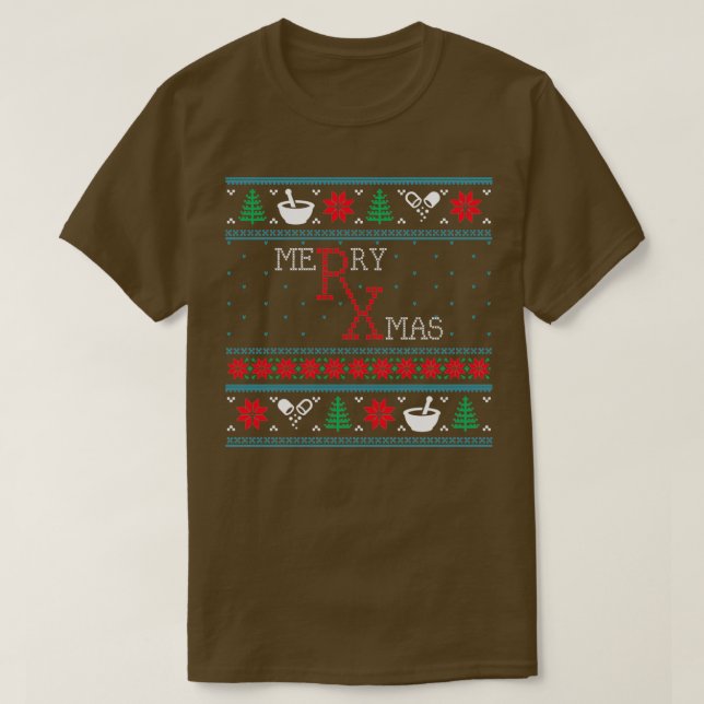 Camiseta Graciosa farmacia Navidades feos Navidad (Diseño del anverso)