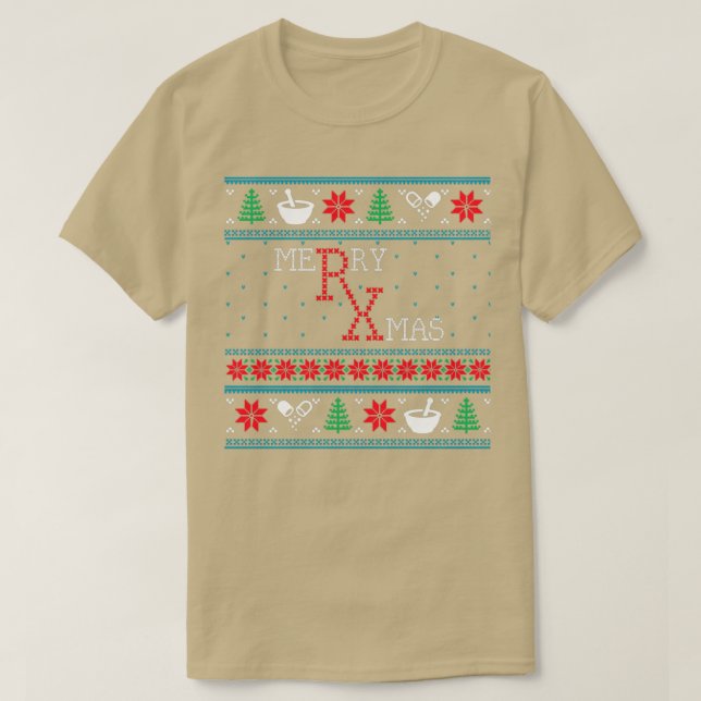 Camiseta Graciosa farmacia Navidades feos Navidad 2 (Diseño del anverso)