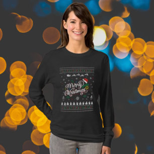 Camiseta Graciosa Feliz Navidad