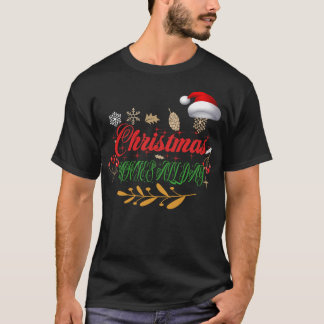 Camiseta Graciosa Feliz Navidad