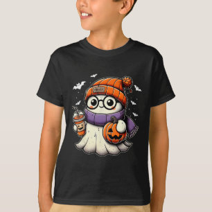 Camiseta Graciosa fiesta de Halloween Ghost Pumpkin Ghost H