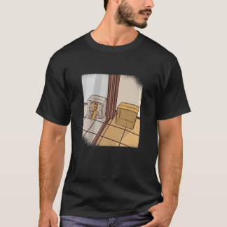 Camiseta Graciosa Física Schrodingers Cat Paradox Box Mirro
