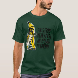 Camiseta Graciosa floración de la gota de plátano desafío a