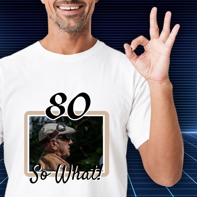 Camiseta Graciosa foto 80 cumpleaños Invitado de honor (Subido por el creador)