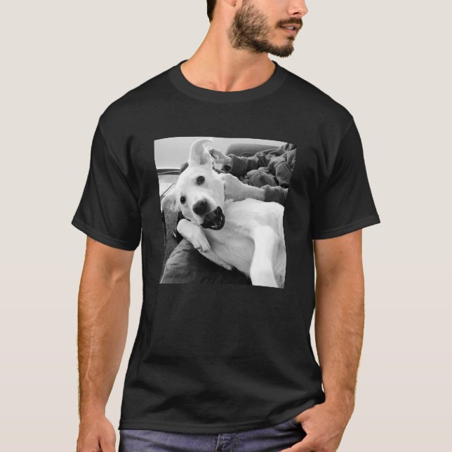 Camiseta Graciosa foto de Happy Dog B & W Photography (Anverso)