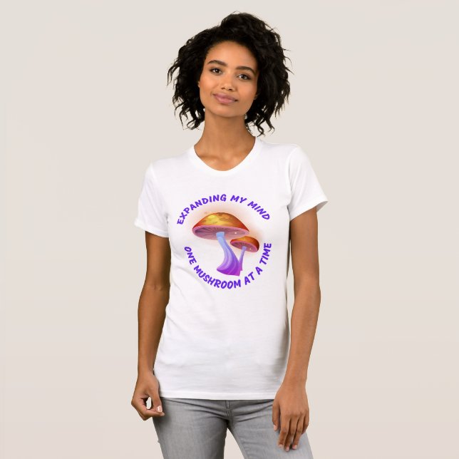 Camiseta Graciosa foto de hongos en T-Shirt (Anverso completo)