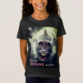 Camiseta Graciosa foto de mono macaco