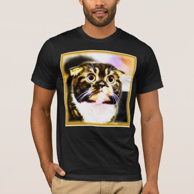 Camiseta Graciosa foto de un gato gracioso. ¡Hazte con una  (Anverso)