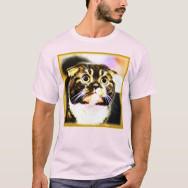 Camiseta Graciosa foto de un gato gracioso. ¡Hazte con una