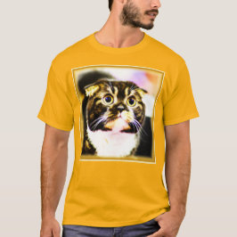 Camiseta Graciosa foto de un gato gracioso. ¡Hazte con una