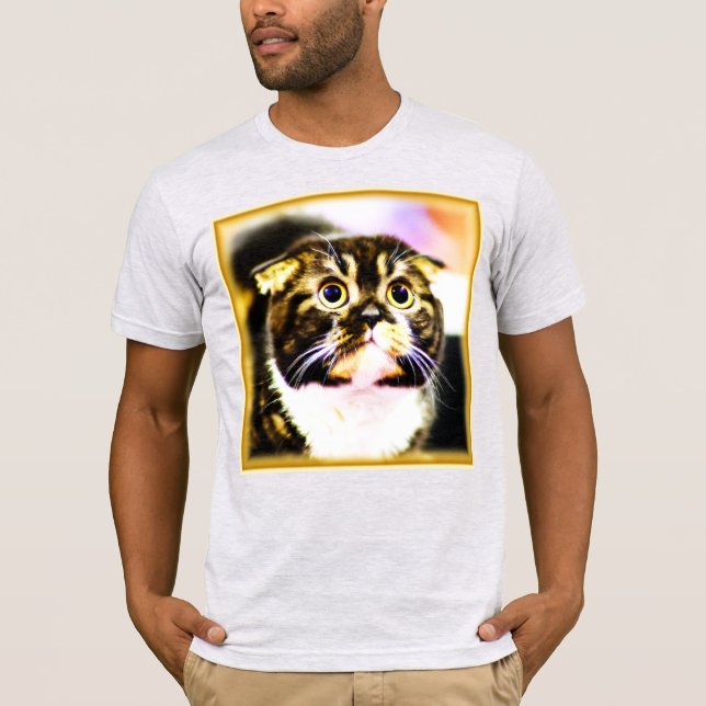 Camiseta Graciosa foto de un gato gracioso. ¡Hazte con una  (Anverso)