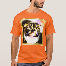 Camiseta Graciosa foto de un gato gracioso. ¡Hazte con una