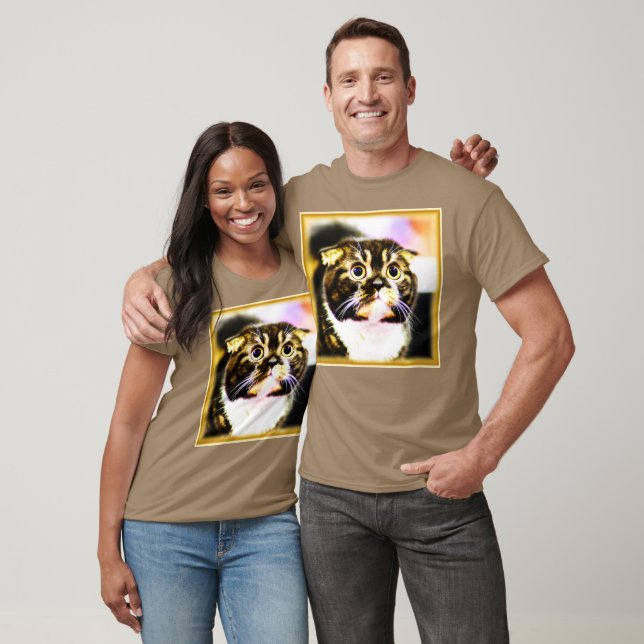 Camiseta Graciosa foto de un gato gracioso. ¡Hazte con una  (Unisexo)