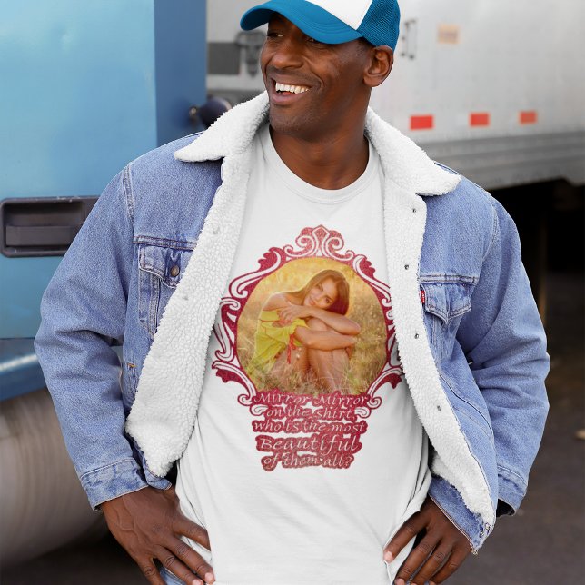 Camiseta Graciosa foto del espejo más bello de una novia (Subido por el creador)