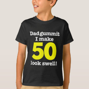 Camiseta Graciosa frase de Dadgummit 50 cumpleaños, cincuen