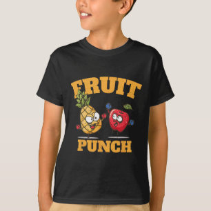 Camiseta Graciosa fruta tropical de zumo de boxeo de manzan