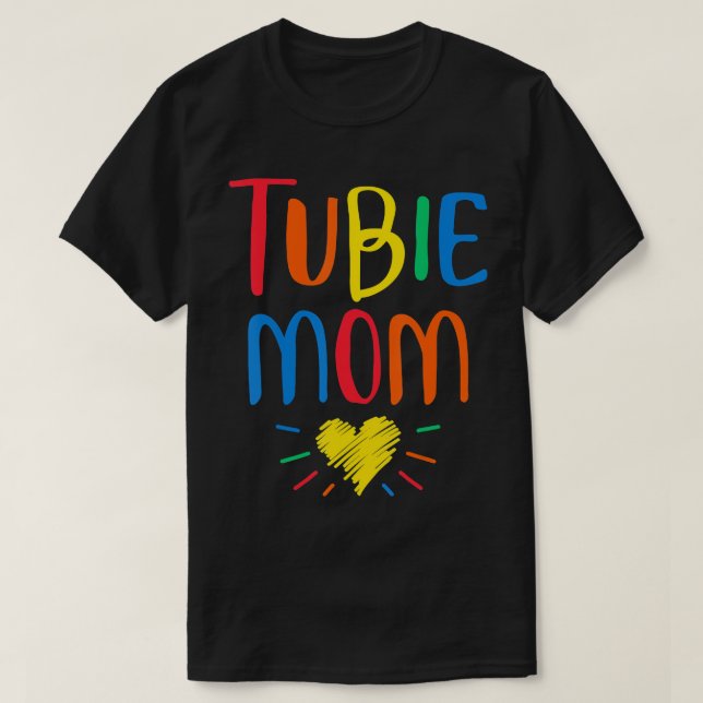 Camiseta Graciosa Gastrostomía de Tubie Mom Aliding Tube Aw (Diseño del anverso)