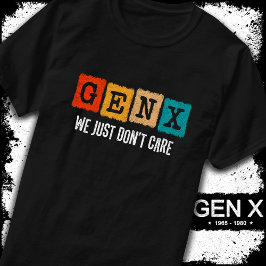 Camiseta Graciosa Generación X Generación X Gen Xer Simplem