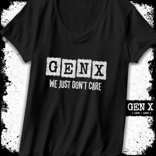 Camiseta Graciosa Generación X Generación X Gen Xer Simplem (Subido por el creador)