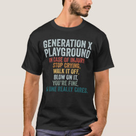 Camiseta Graciosa Generación X Retro de cosecha de vintage