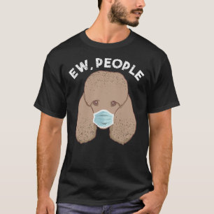 Camiseta Graciosa gente de Poodle con perro usando regalo d