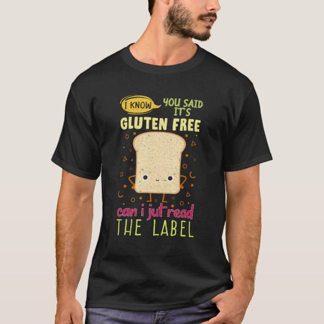 Camiseta Graciosa Gluten Free Lifestyle Bread Celiac Enferm (Anverso)