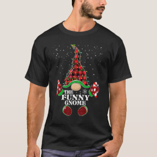Camiseta Graciosa Gnome Buffalo Plaid Familia Matanza Chris