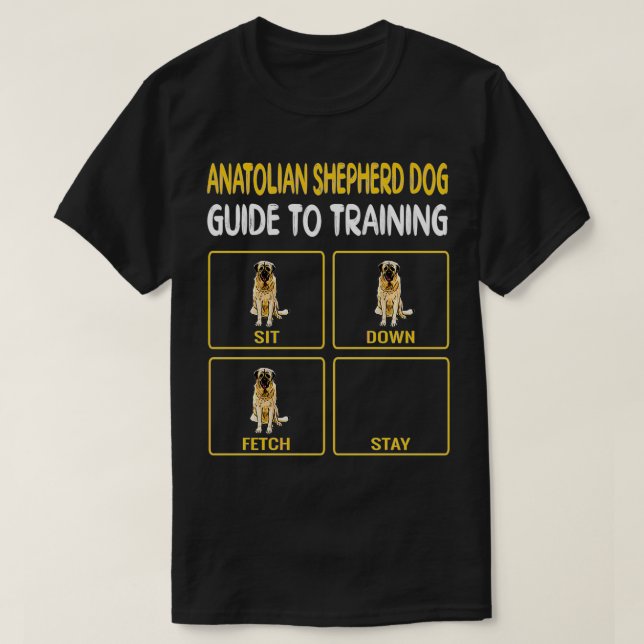 Camiseta Graciosa Guía Anatoliana De Perro Pastor Para Entr (Diseño del anverso)