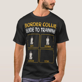 Camiseta Graciosa Guía De Collie De Fronteras Para Entrenar
