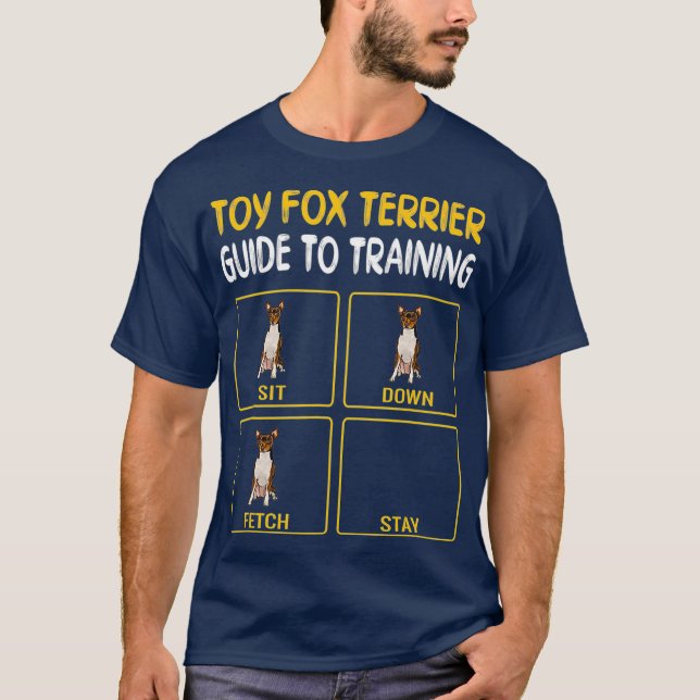 Camiseta Graciosa Guía De Entrenamiento De Perro De Toy Fox (Anverso)