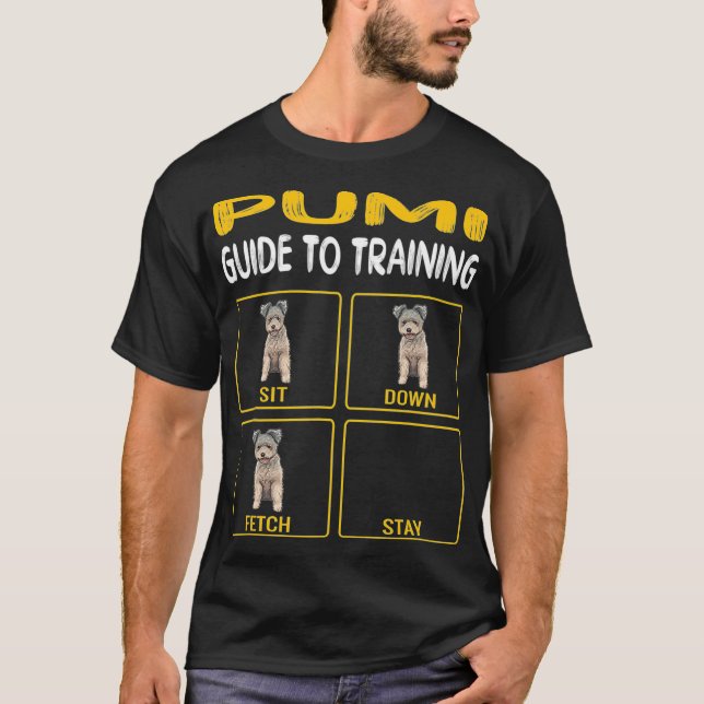Camiseta Graciosa Guía De Pumi Para Entrenar La Obediencia  (Anverso)