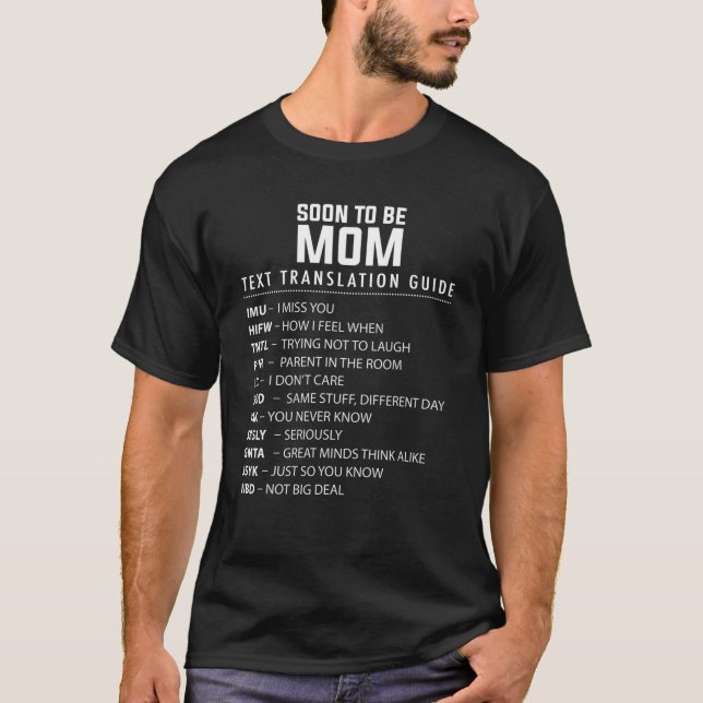 Camiseta Graciosa Guía De Traducción De Textos Para Mo (Anverso)