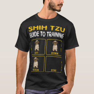 Camiseta Graciosa Guía Shih Tzu Para Entrenar Entrenador D