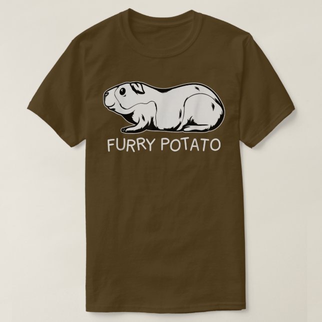 Camiseta Graciosa Guinea Cerdo Furry Patata Niños Mujeres (Diseño del anverso)