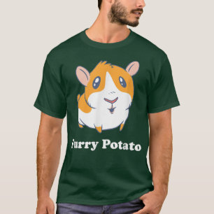 Camiseta Graciosa Guinea Cerdo Furry Potato Nombre Animal E