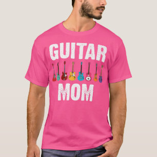 Camiseta Graciosa Guitarra Mamá Arte Madre Guitarra Música 