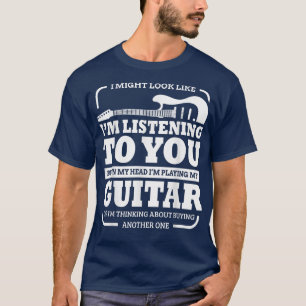 Camiseta Graciosa Guitarra Que Podría Parecer Como Si Escuc