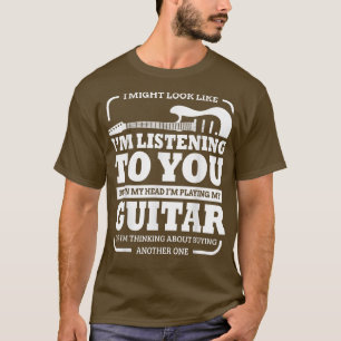 Camiseta Graciosa guitarra que podría parecer que estoy esc