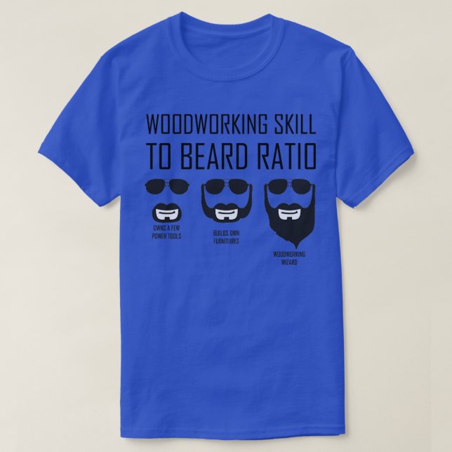 Camiseta Graciosa Habilidad De La Madera A La Barba Relació (Diseño del anverso)