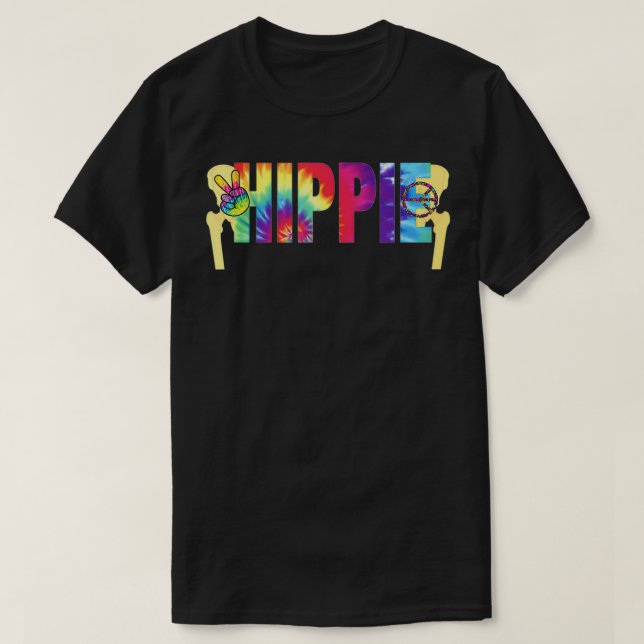 Camiseta Graciosa Hippie reemplazo Cirugía de regalo (Diseño del anverso)