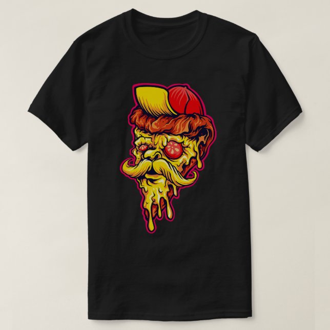 Camiseta Graciosa Hipster Pizza Slice Pizza Lover Funny Piz (Diseño del anverso)