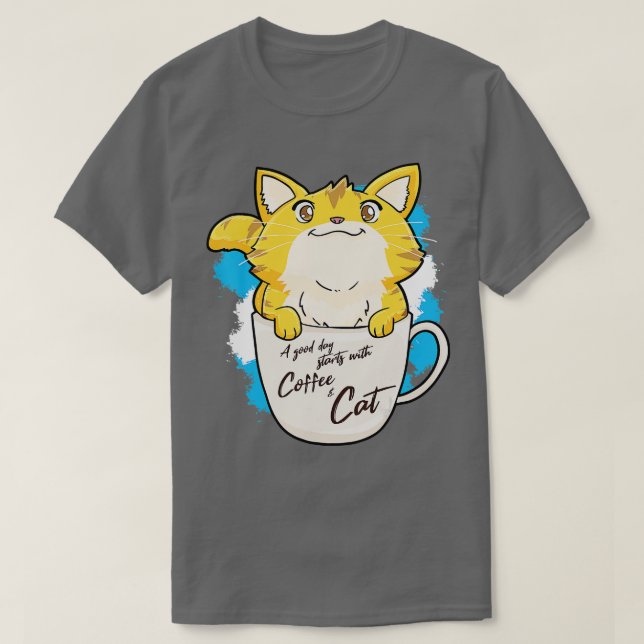 Camiseta Graciosa idea de regalo para gato Naranja café Mug (Diseño del anverso)