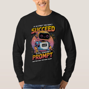 Camiseta 🤖 Graciosa Imagen De Ai Provoca Theft Sarcastic M
