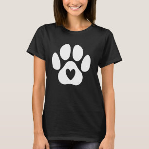 Camiseta Graciosa impresión de garras de amante de perro Ma