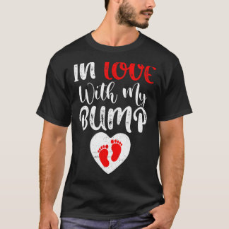 Camiseta Graciosa Invitación De Embarazo Enamorada De Mi Cu