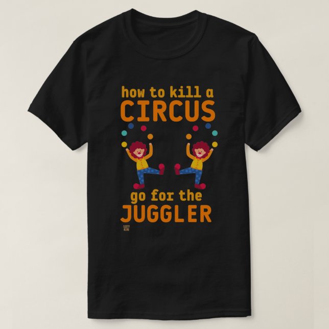 camiseta graciosa "IR POR EL JUGGLER" (Diseño del anverso)