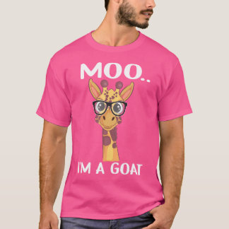 Camiseta Graciosa jirafa Animal Wildlife Zoo Amantes Moo I 
