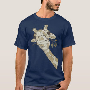 Camiseta Graciosa jirafa Safari Zoológico de amor animal ji